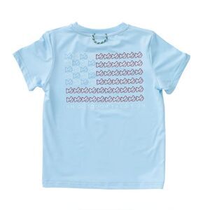 Prodoh Infant Light Blue Nautical American Flag Short Sleeve Tee